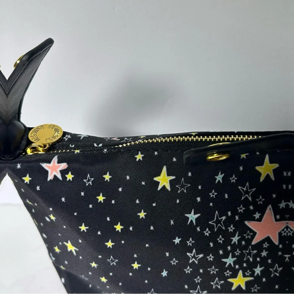MOSCHINO Bag Pouch Makeup Train Case Clutch Travel Cosmetics Purse NEW - Picture 7 of 11